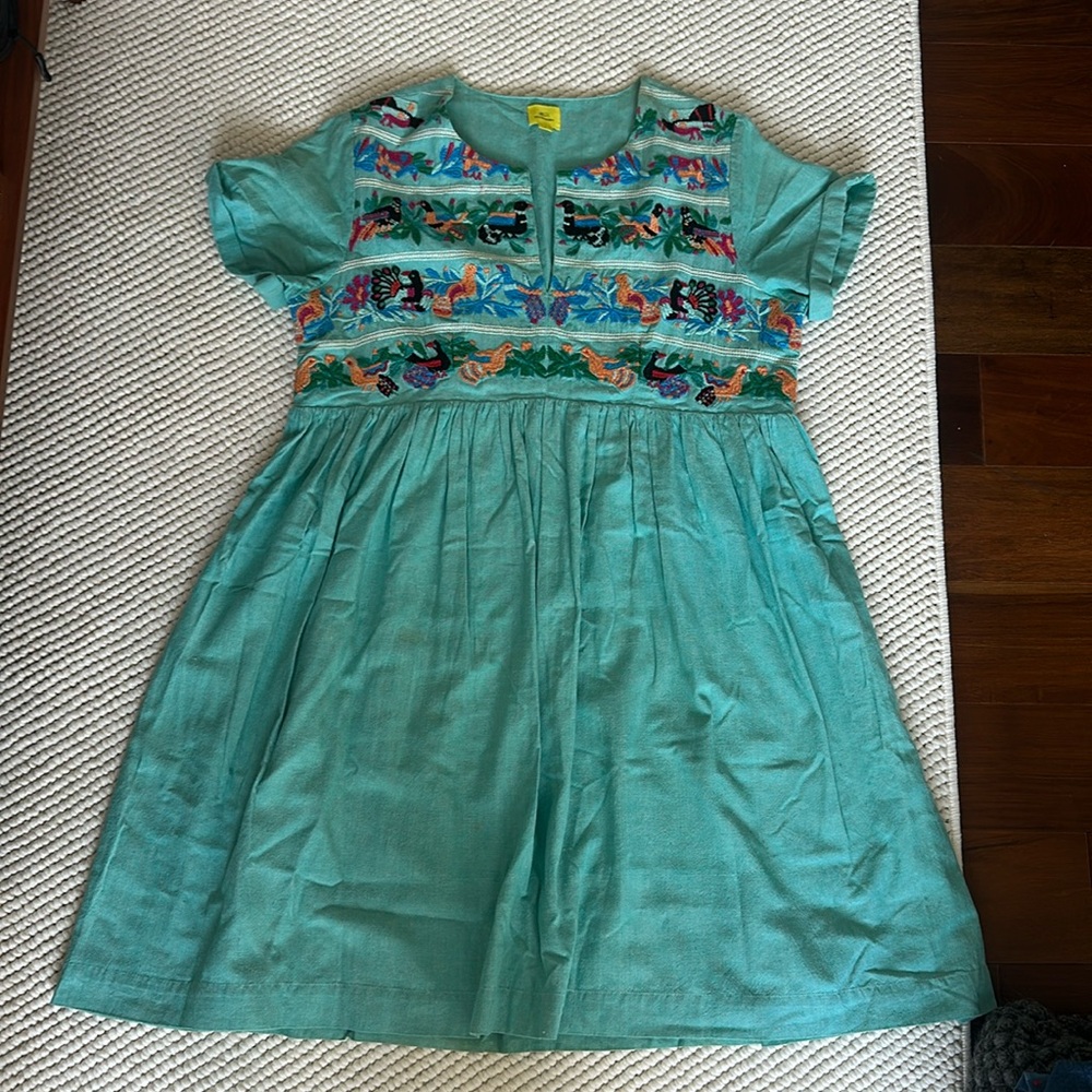 Roller Rabit large Teal Dress